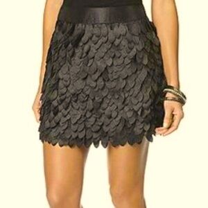 Kardashian Kollection Women's Black Petal Detail Skirt